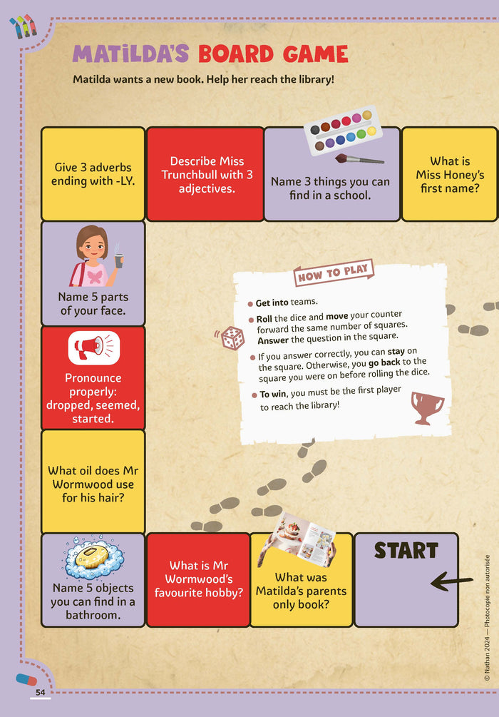 Reading Guide - Mathilda