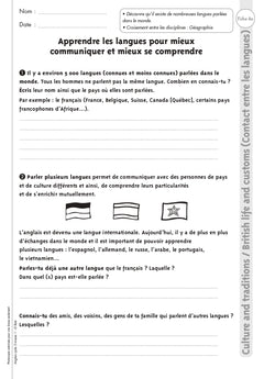 Anglais Cycle 3 Niveau 1