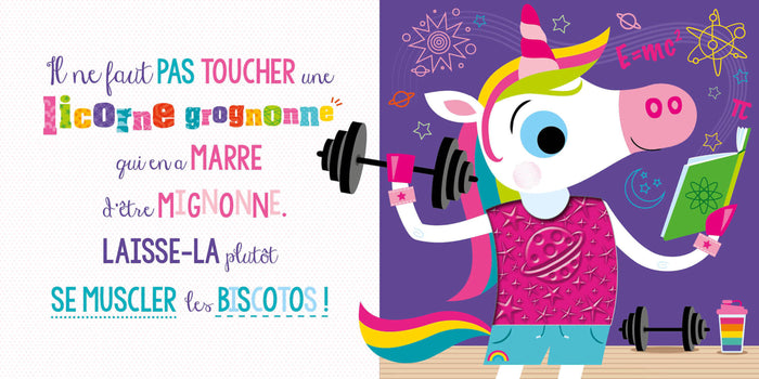 IL NE FAUT PAS TOUCHER UNE LICORNE GROGNONNE !