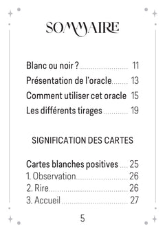 Le pocket oracle de mon intuition