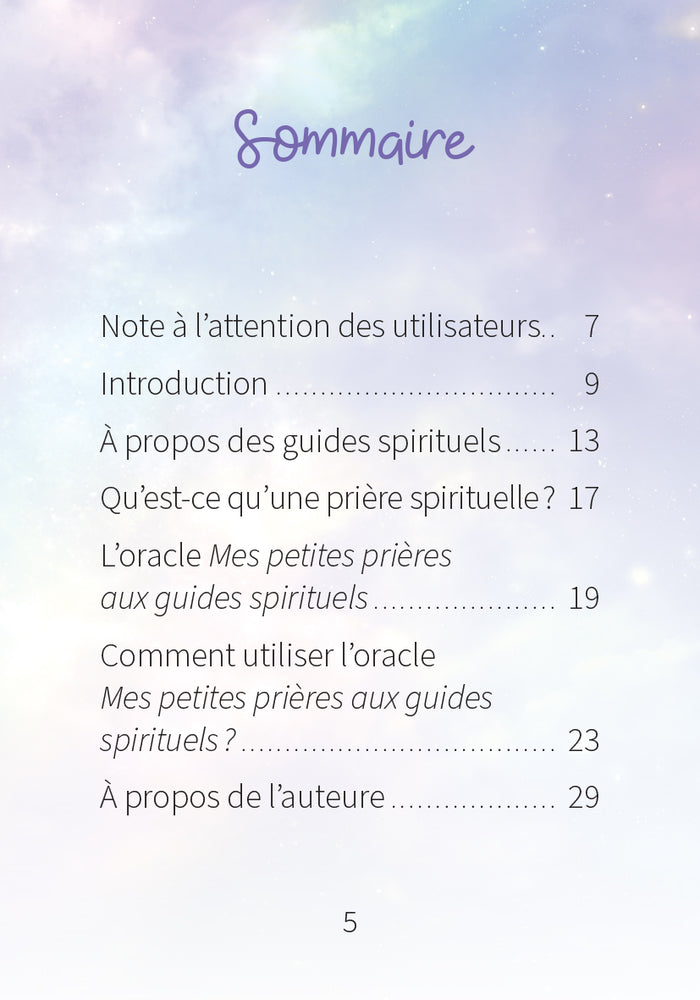 Mes petites prières aux guides spirituels