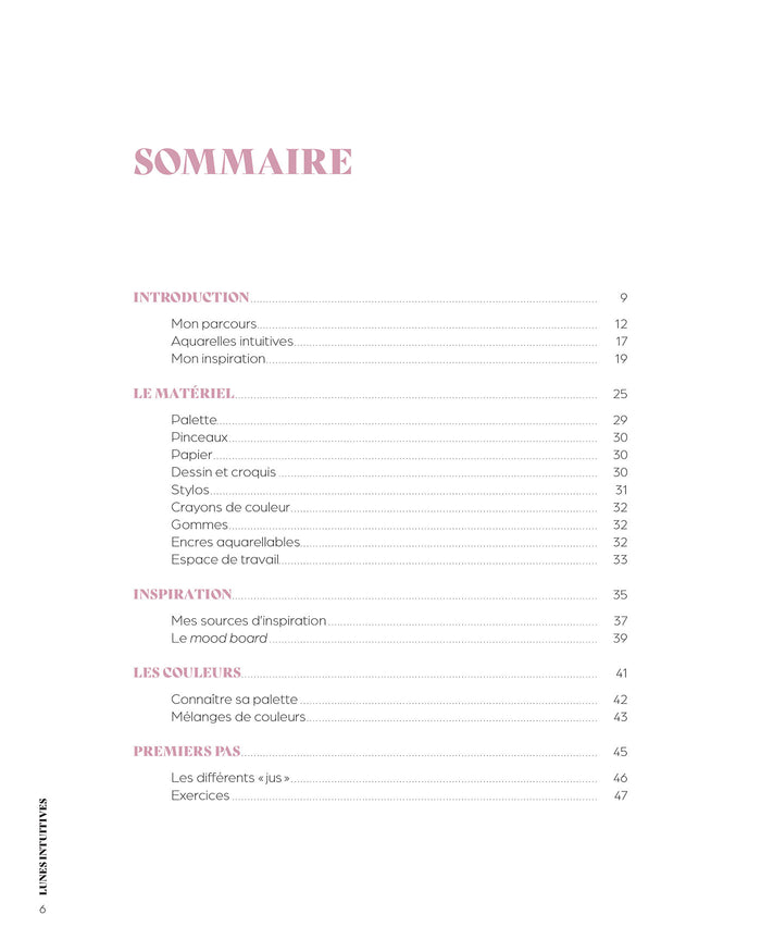 Lunes intuitives à l'aquarelle