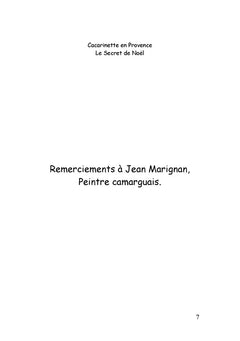 Cacarinette en Provence. Le Secret de Noël