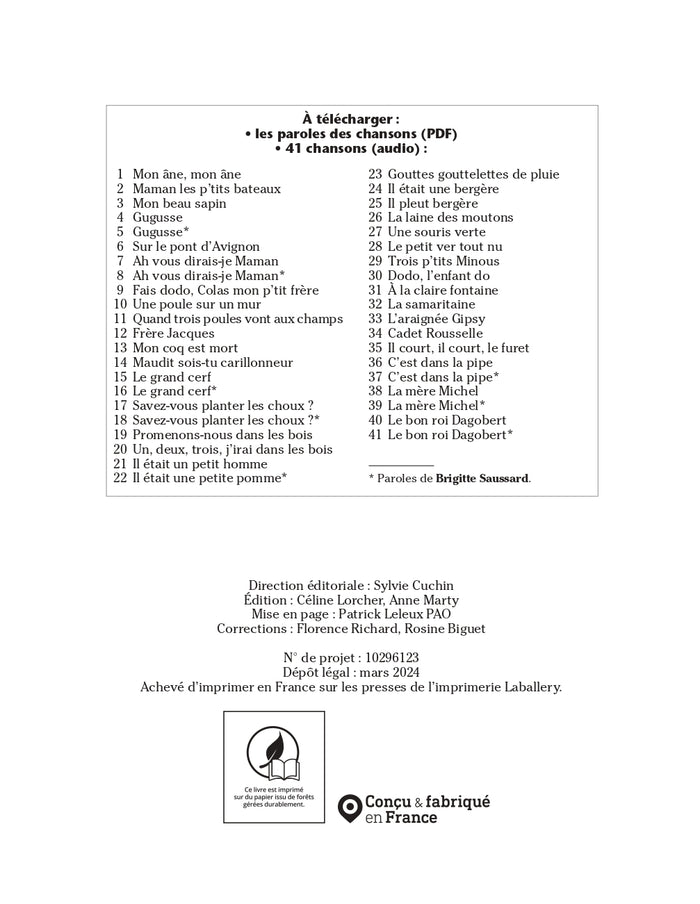 Chansons et comptines revisitées au théâtre 5-8 ans