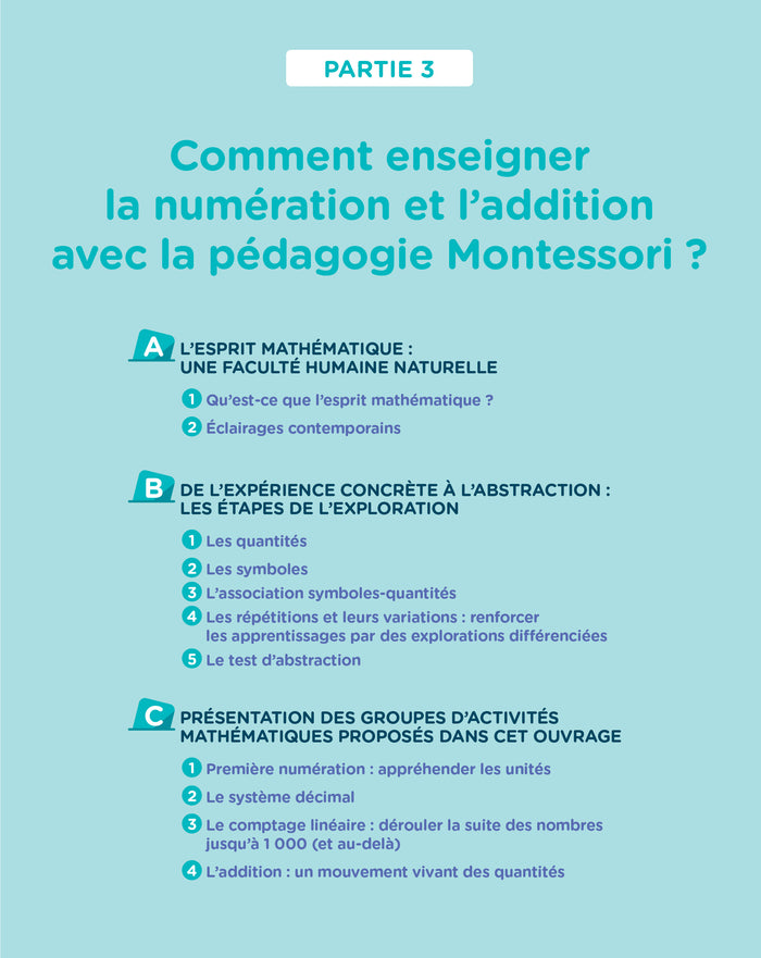 Les mathématiques en pédagogie Montessori de la PS à la GS
