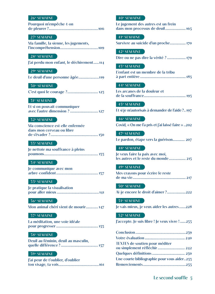 Le second souffle - Mon journal pour réapprendre à vivre avec le deuil