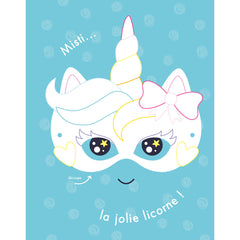 Mes masques à décorer avec des strass - Fées et licornes