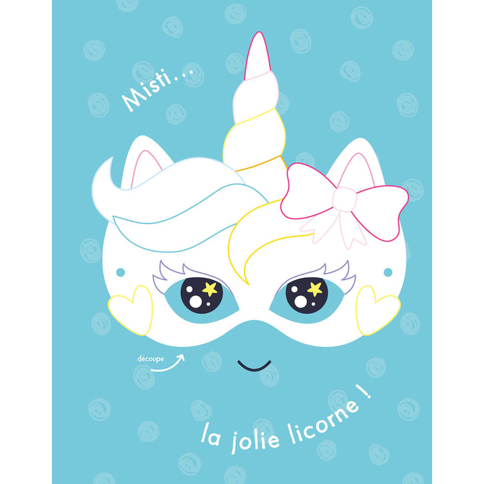 Mes masques à décorer avec des strass - Fées et licornes