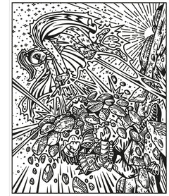 Les super-héros - La peinture magique