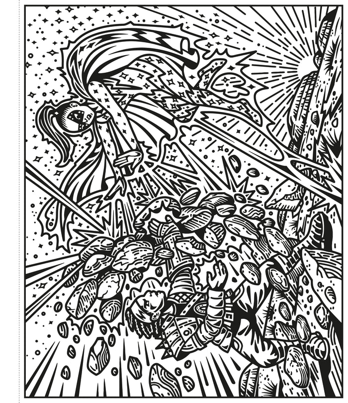 Les super-héros - La peinture magique