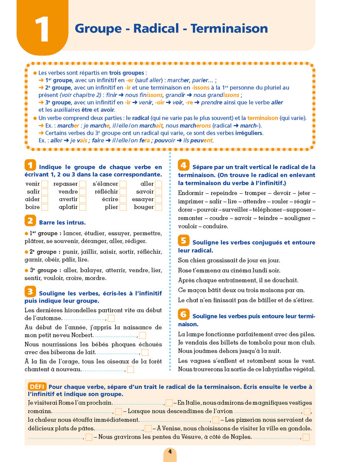 Mon cahier de conjugaison CM1-CM2