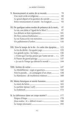 La mort vivante - Vie et mort dans la spiritualité indienne