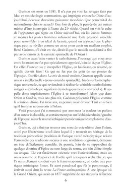 La crise du monde moderne