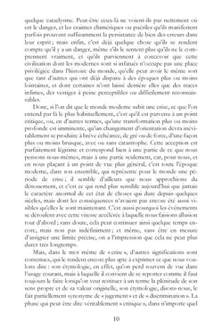 La crise du monde moderne