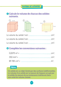 Les fiches d'entraînement effaçables 6e