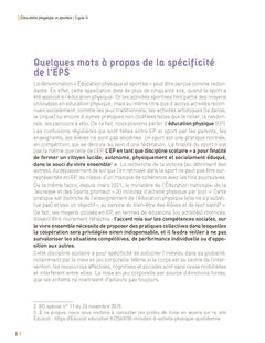 L'EPS au cycle 3 + Ressources numériques