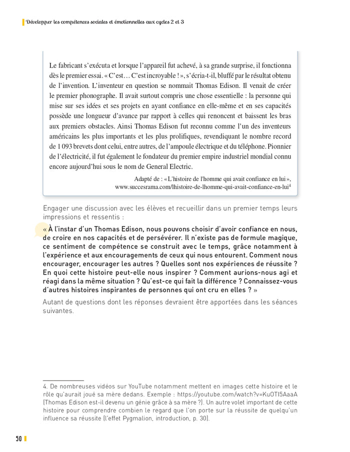 Développer les compétences sociales et émotionnelles Cycles 2 et 3