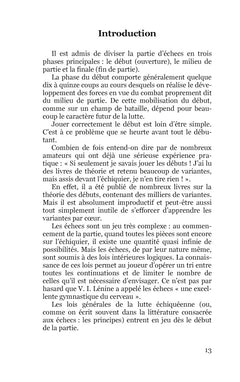 Les idées dans le début d'une partie d'échecs