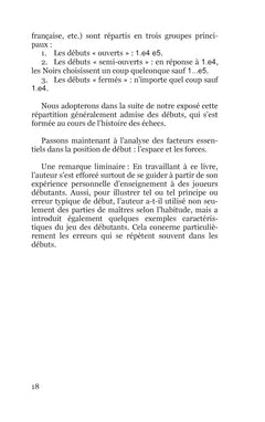 Les idées dans le début d'une partie d'échecs