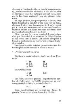 Les idées dans le début d'une partie d'échecs
