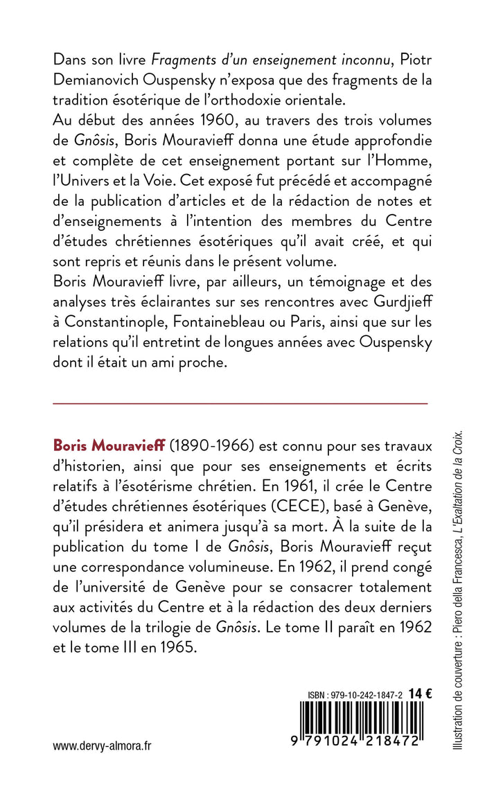 Écrits sur Ouspensky, Gurdjieff et sur la Tradition ésotérique chrétienne