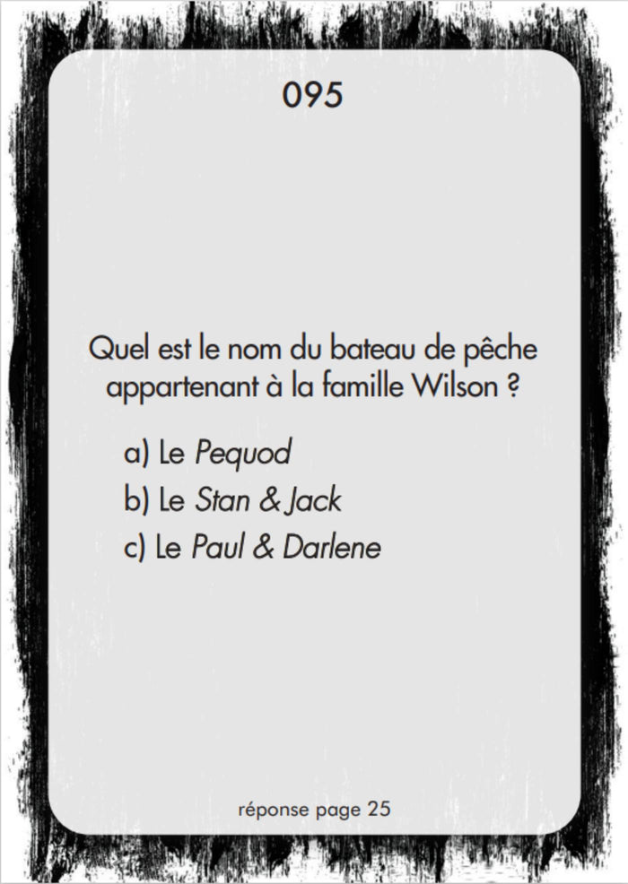 Boîte quiz Séries Marvel