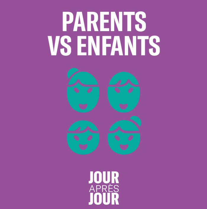 Calendrier jour après jour - Parents vs enfants