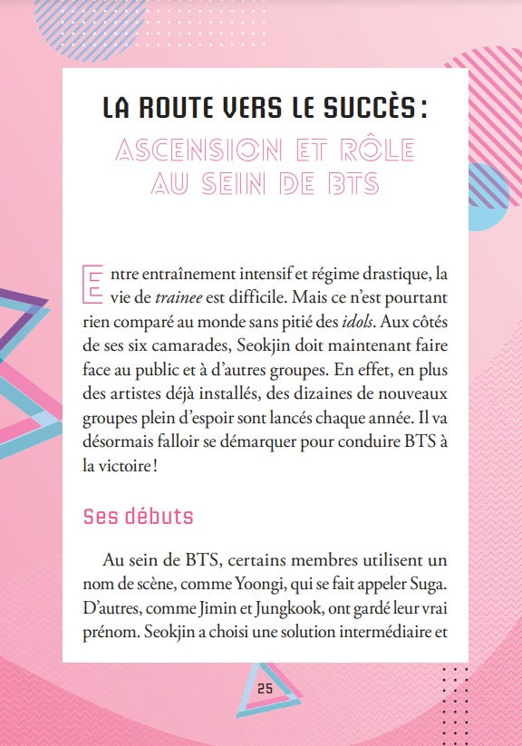 BTS Seokjin, la biographie non-officielle