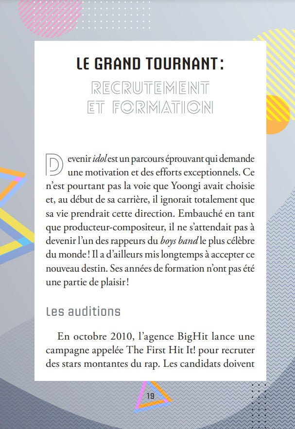 BTS Yoongi, la biographie non-officielle