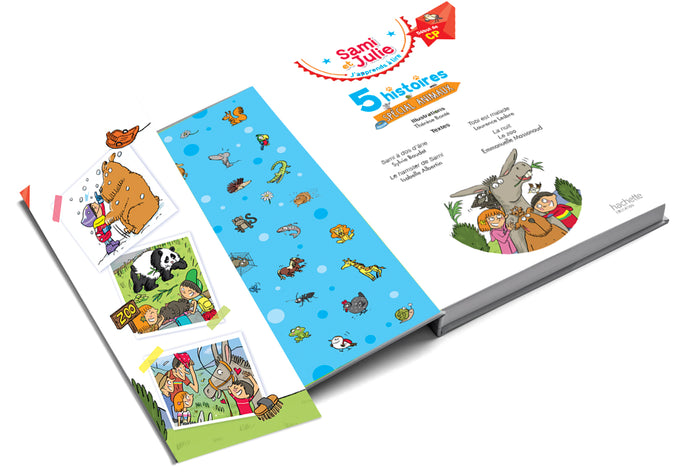 Sami et Julie Début de CP - 5 histoires Spécial animaux