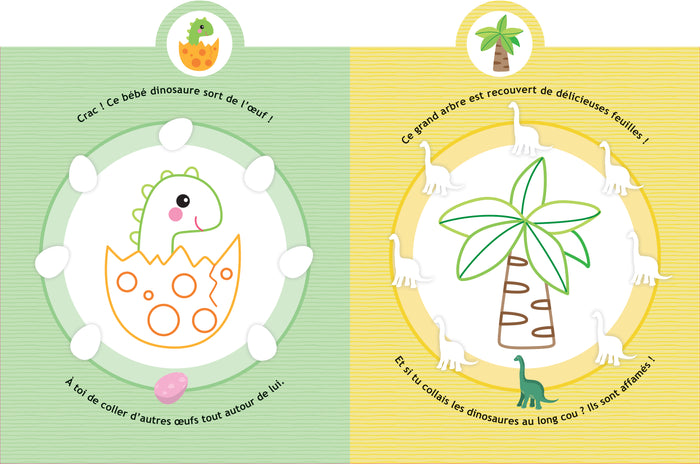 Mes 100 premiers autocollants Les dinosaures