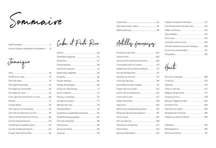 Cuisines vegan des Caraïbes