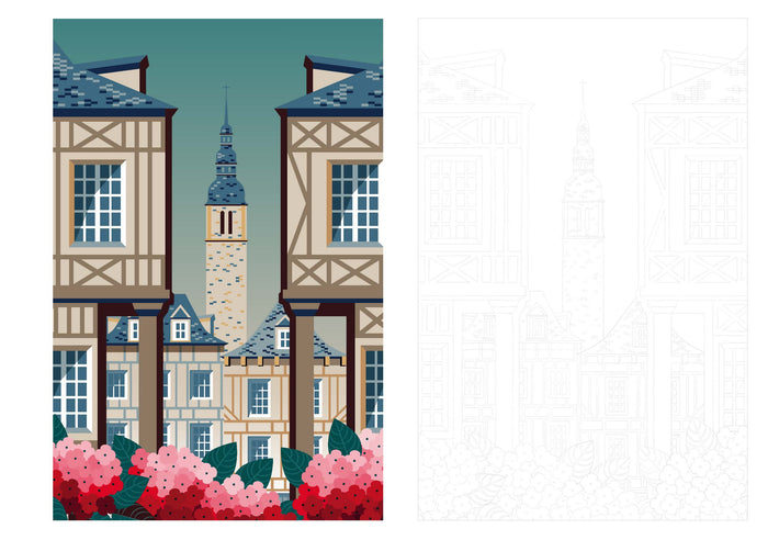 Merveilleux paysages - Coloriages anti-stress