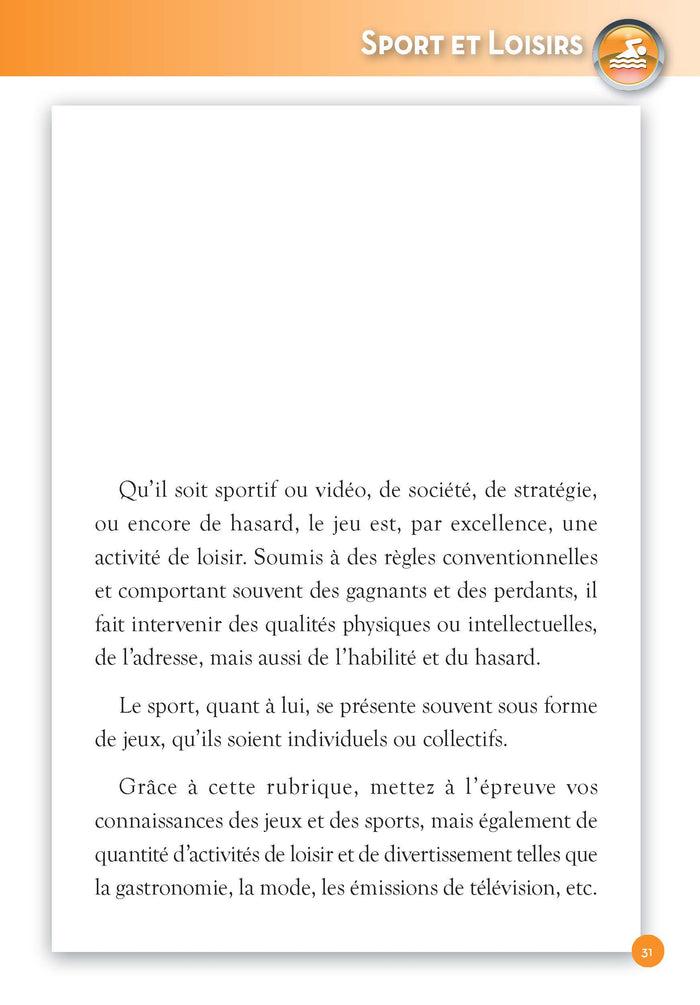 Le grand QCM de culture générale