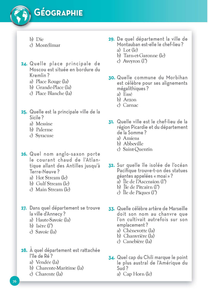 Le grand QCM de culture générale