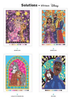 Coloriages mystères Disney - Vitraux