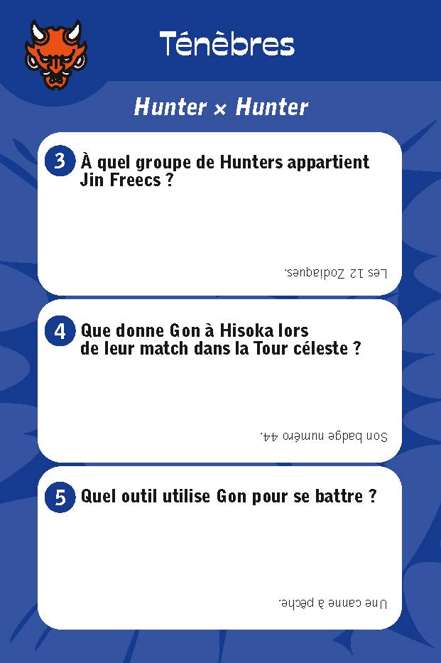 La boîte à quiz Manga avec le chef Otaku
