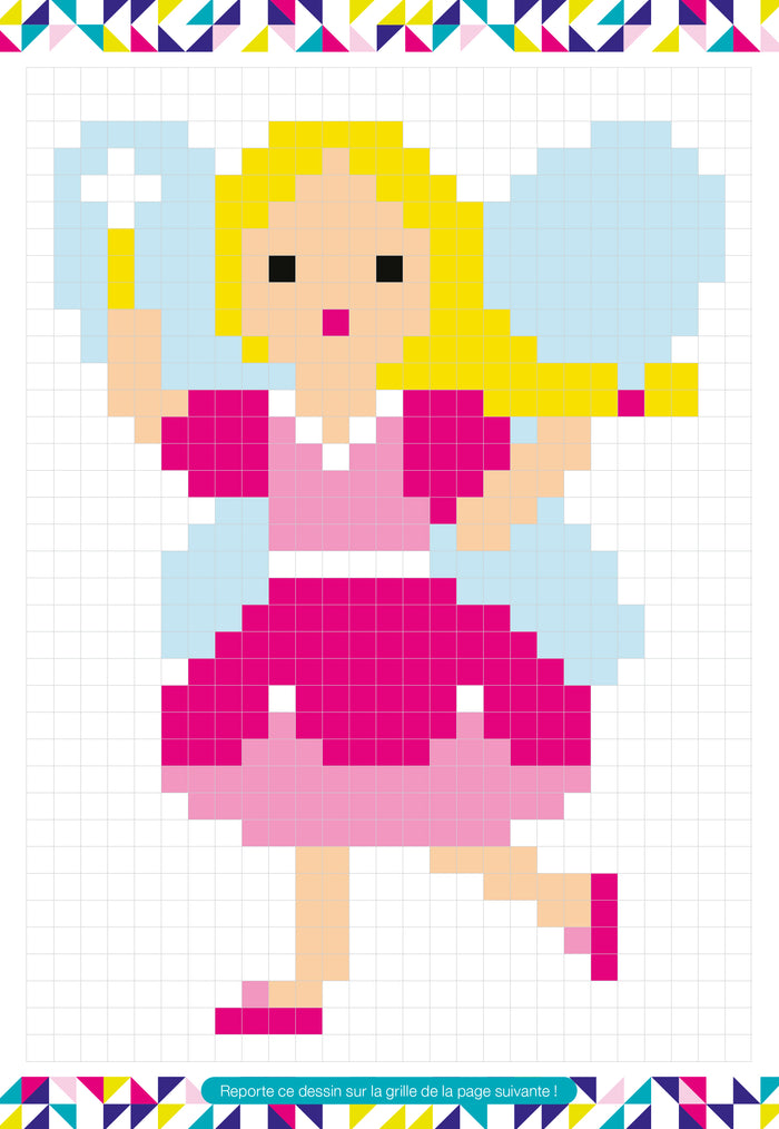 Coloriages pixels kawaii