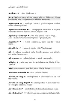 Dictionnaire alimentaire de l'hernie hiatale