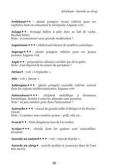Dictionnaire alimentaire de l'hernie hiatale