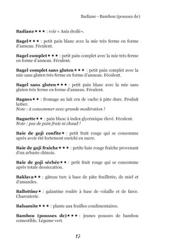 Dictionnaire alimentaire de l'hernie hiatale