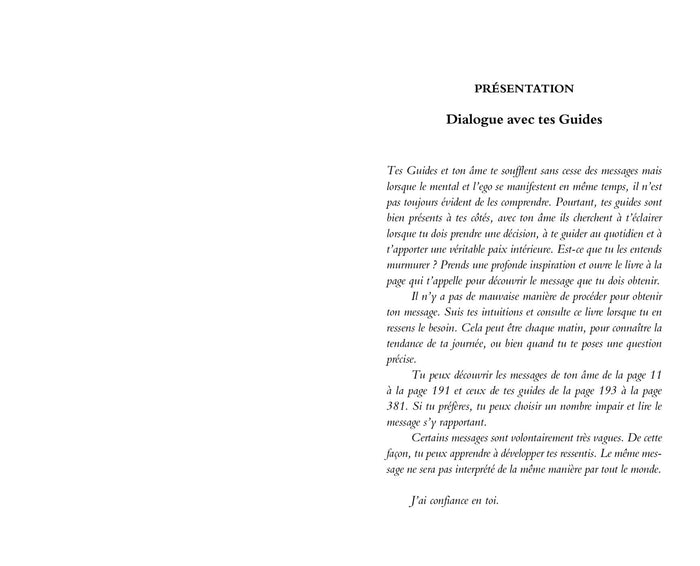 Dialogue avec tes guides