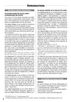 S'entrainer au calcul mental et au calcul en ligne CM + Téléchargement