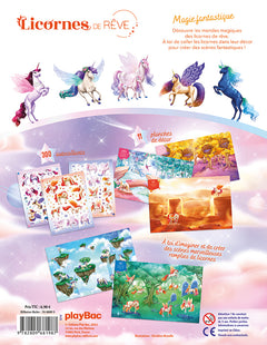 Licornes de rêve - Cahier de stickers - Magie fantastique