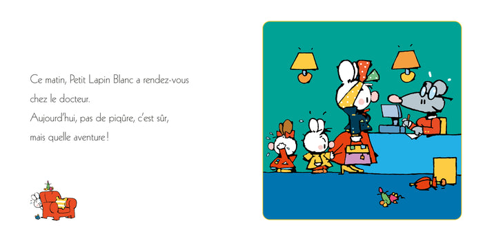 Petit Lapin Blanc chez le docteur