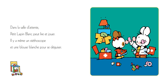 Petit Lapin Blanc chez le docteur
