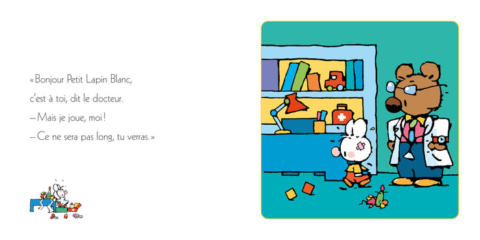 Petit Lapin Blanc chez le docteur