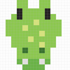 Colos et autocollants pixels animaux