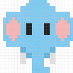 Colos et autocollants pixels animaux