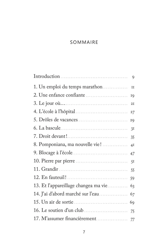 J'ai surmonté mon handicap comme un poisson en haute mer